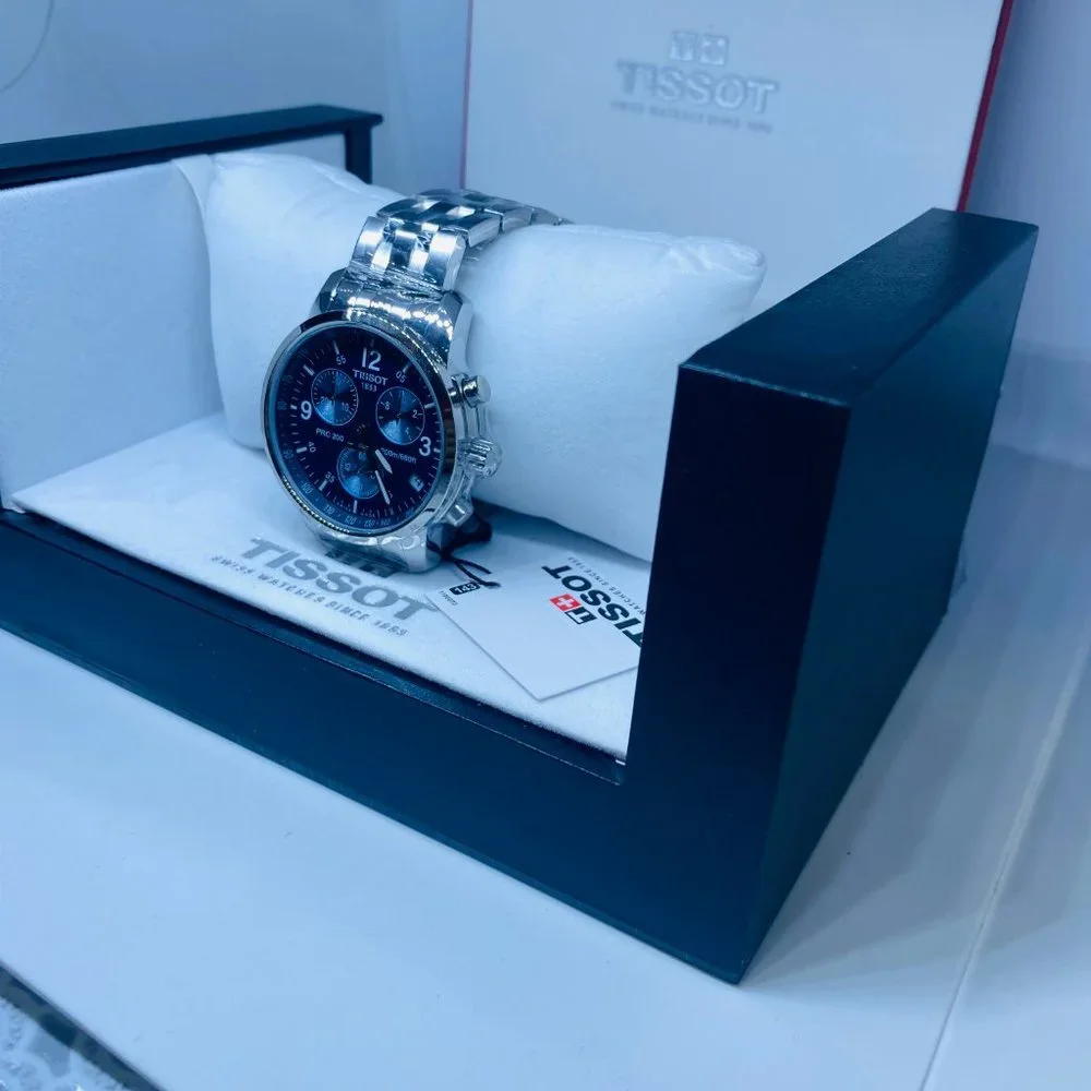 Tissot Men's Blue Face Chrono Watch T17.1.586.42